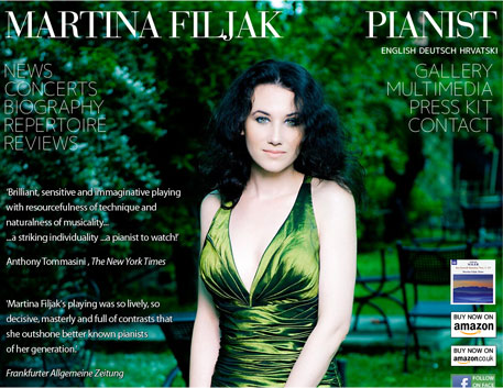Martina Filjak's website screenshot